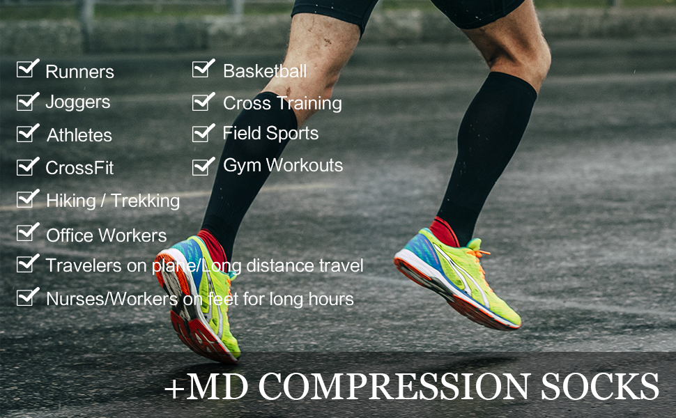 MD 8-15mmHg Bamboo Graduated Compression Socks– All About Socks